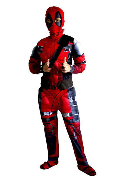 Disfraz Deadpool para niños – Traje acolchado con músculos y máscara