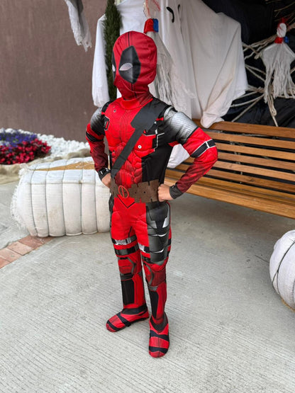 Disfraz Deadpool para niños – Traje acolchado con músculos y máscara