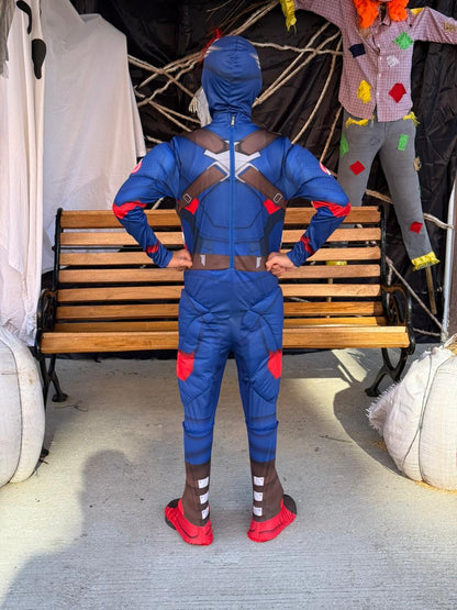 Disfraz Capitán América para niños – Traje acolchado con músculos y máscara