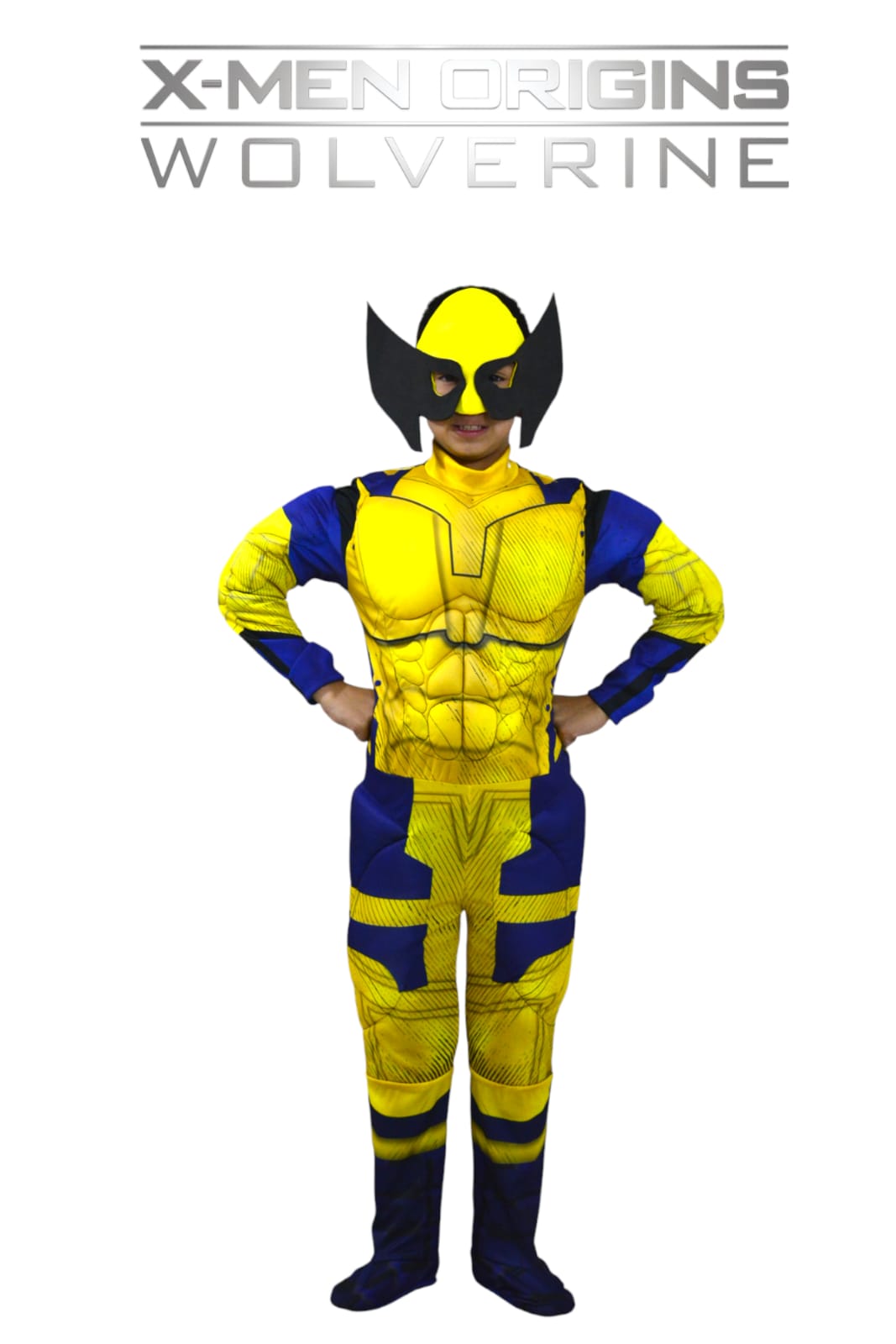 Disfraz Wolverine X-Men para niños – Traje con músculos y máscara