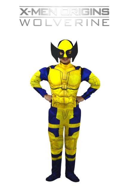 Disfraz Wolverine X-Men para niños – Traje con músculos y máscara