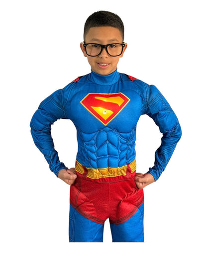 🦸‍♂️ Disfraz Superman Clásico Infantil + Capa para Mascota 🐶 | Acolchado y Envío Gratis en Colombia