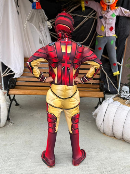 Disfraz Iron Man para niños – Traje acolchado con músculos y máscara