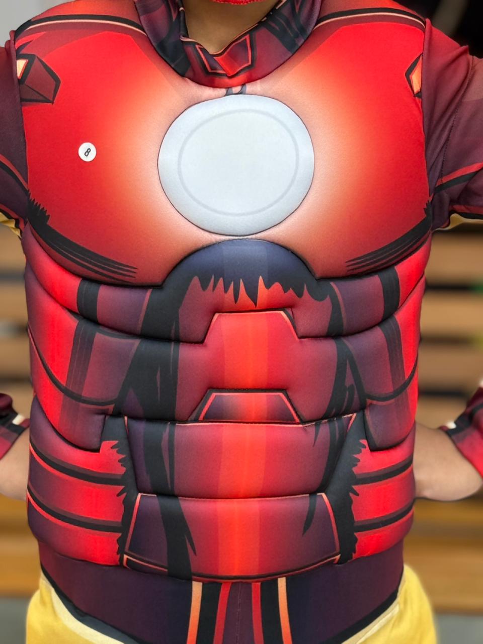 Disfraz Iron Man para niños – Traje acolchado con músculos y máscara