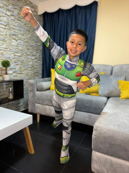 Disfraz Buzz Lightyear para niños – Traje acolchado inspirado en Toy Story