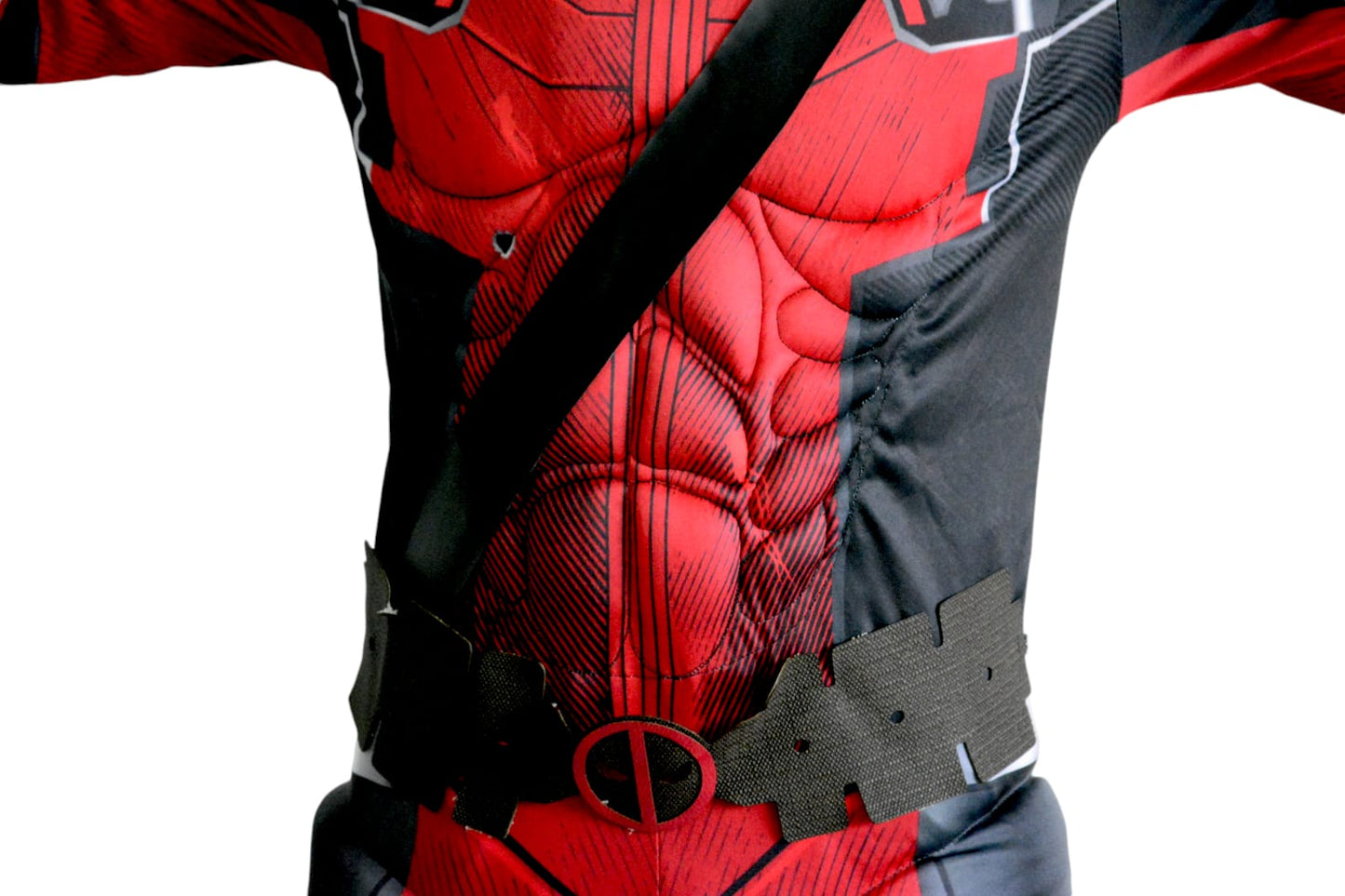 Disfraz Deadpool para niños – Traje acolchado con músculos y máscara