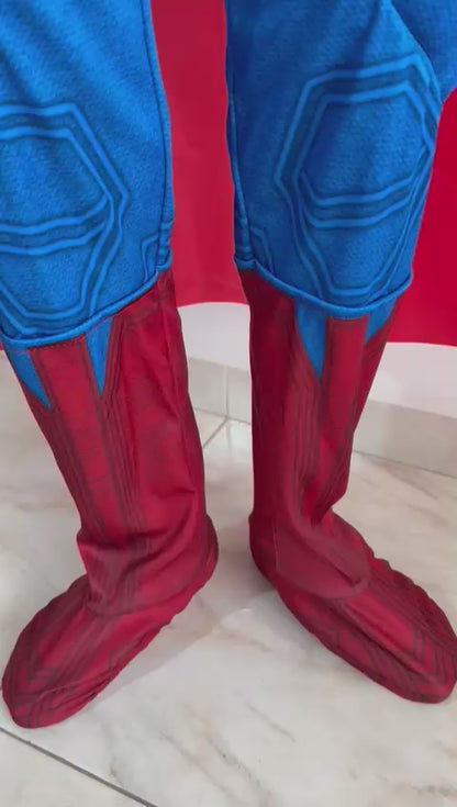 🦸‍♂️ Disfraz Superman Clásico Infantil + Capa para Mascota 🐶 | Acolchado y Envío Gratis en Colombia